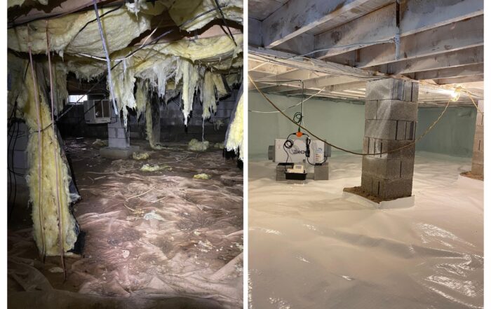 crawl space before (1) COLLAGE